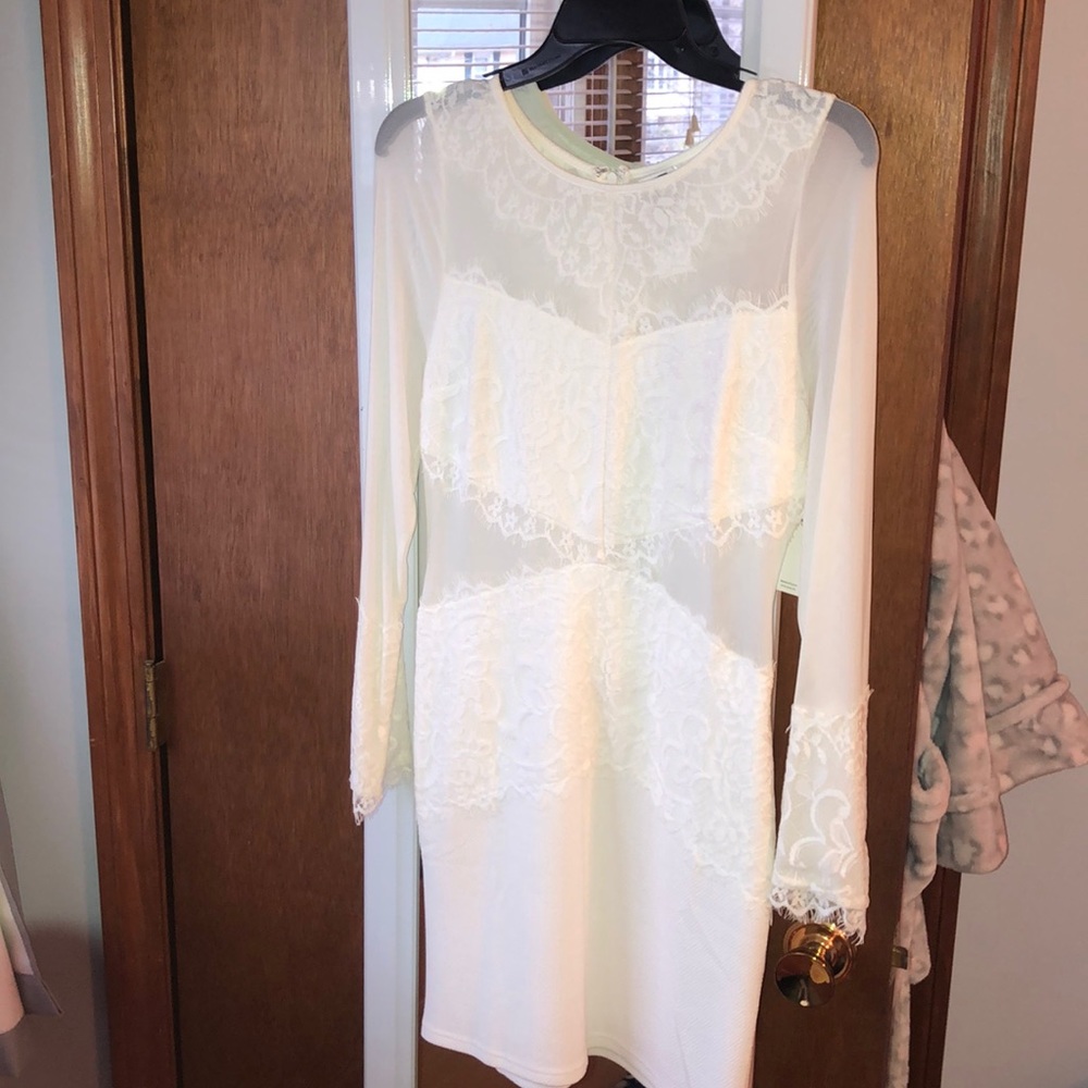 White-lace dress
